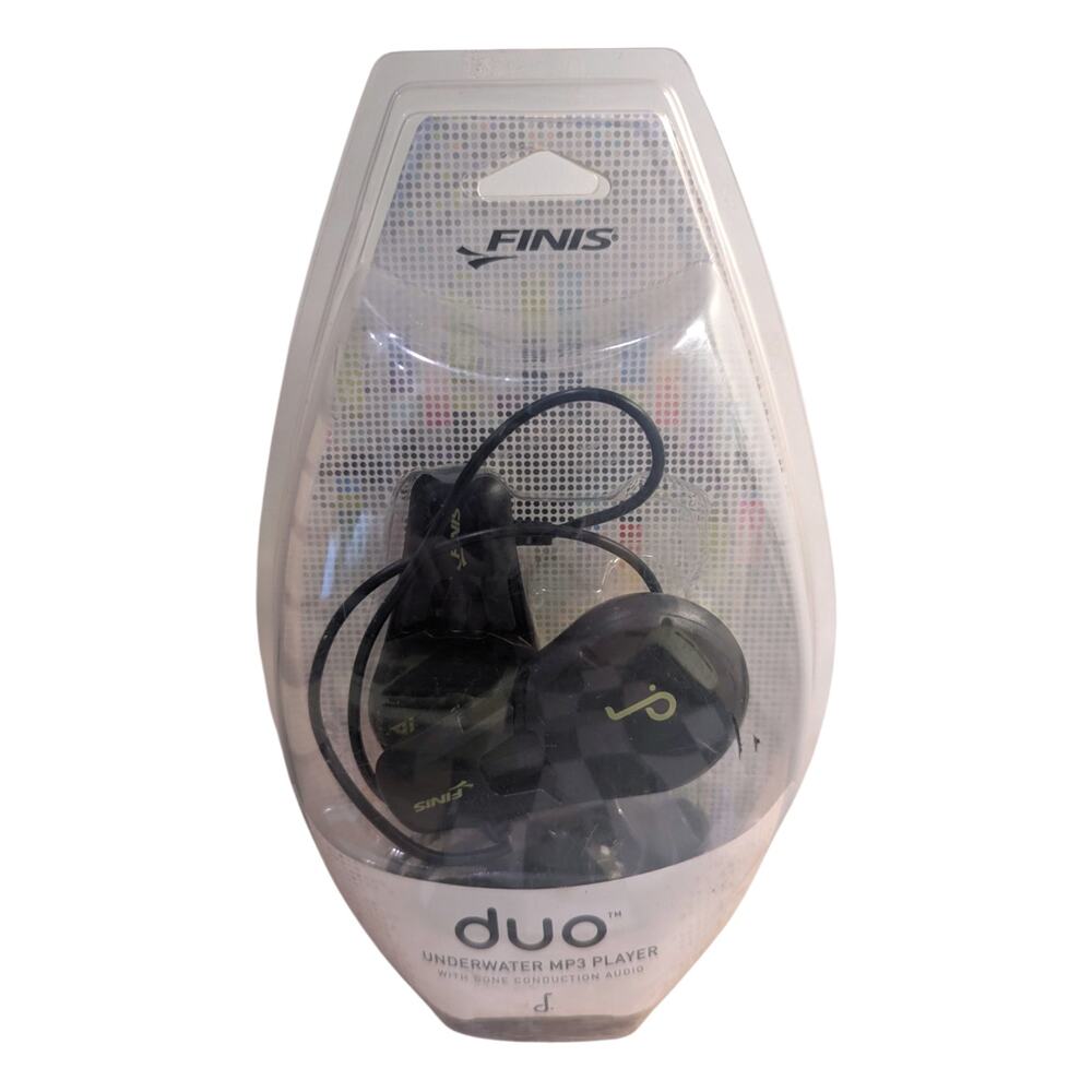 NEW in Packaging FINIS Duo Underwater MP3 Player - Black & Neon Yellow